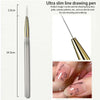Plaid Nail Art Brush 0.5mm Fine Detail Brush for Tartan, Lines & Gel Acrylic Nails