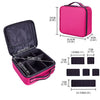 Waterproof Embroidered Makeup Bag for Women — Travel Cosmetic Brush Case & Organizer