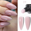 15ml (0.5 fl oz) Quick Extension Gel Nail Polish Nude Milk White Builder Hard Gel Varnish UV/LED