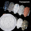 12-Grid Box 3D Nail Art Beads & Rhinestones - Colorful Pearls, Stars, Moons & Gold Slices for DIY Manicure