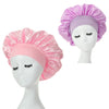 2-Pack Milk Satin Wide-Brim Hair Bonnets for Women – Elastic Band Sleep & Protective Caps