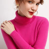 Korean Slim-Fit Women's High-Neck Knitted Pullover Sweater - Autumn/Winter Casual