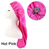 Satin Sleep Bonnet with Headband 11-Inch (28 cm) Extra-Large Silk-Lined Night Cap for Women & Kids