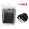 500/1000 Pack Colorful Crystal Eyelash Micro Brushes - Disposable Lash Cleaning & Makeup Remover Tools