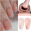 15ml (0.5 fl oz) Quick Extension Gel Nail Polish Nude Milk White Builder Hard Gel Varnish UV/LED