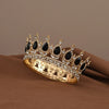 Crystal Baroque Princess Tiara – Round Rhinestone Bridal Pageant Crown