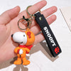 Snoopy Silicone Doll Keychain – Cute Cartoon Car & Bag Pendant with Lobster Clasp