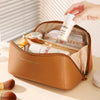 Travel Makeup Organizer Bag for Women – Luxury Polyester Toiletry & Cosmetic Case with Zipper