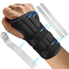 Adjustable Wrist Support Brace with Thumb Stabilizer - Left or Right Hand Wristband for Fitness, Weightlifting & Carpal Tunnel Relief