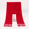 Red Cashmere Tassel Scarf Shawl Soft Winter Pashmina Wrap for Women