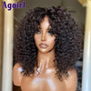 Deep Curly Short Bob Human Hair Wig — 13x6 & 13x4 Lace Frontal, 5x5 Lace Closure, Water Wave Reddish Orange Brown