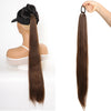 28-Inch (71 cm) Straight Synthetic Ponytail Hair Extension with Elastic Hair Rope
