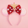 Disney Mickey Mouse Sequin Ears Headband with Bow - Halloween Party Cosplay Hairband for Women & Kids