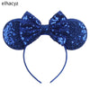 Disney Sequined Mouse Ear Headband with Rainbow Bow, Festival Party Hairband for Women & Girls