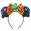 Mickey & Minnie Sequin Ear Headband with Bow – Disney-Inspired Hairband for Women & Kids, Party Cosplay