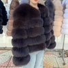 Women's White Faux Fox Fur Coat – Slim Plush Faux-Fur Winter Jacket