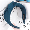 Knotted Wide Cloth Headband for Women and Girls - Soft Cotton Blend Solid Color Hairband