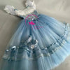 Giselle Long Romantic Ballet Dress – Custom Tulle Tutu for Women & Girls, Royal Blue Gradient