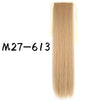 Wrap-Around Clip-In Ponytail Hair Extension 22-34 in (56-86 cm) Long Straight Heat-Resistant Synthetic Blonde Brown