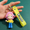 Kpop Demon Hunters Tiger PVC Keychain Harajuku Cute Cartoon Key Ring for Fans & Kids Halloween Gift