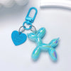 Acrylic Balloon Dog Keychain – Cute Cartoon Bag Charm for Women, Couples, Cars & Backpacks