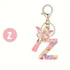 A-Z Letter Keychain – DIY Metal Initial Pendant Key Ring for Women & Men, Car & Party Gift