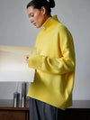 Oversized Turtleneck Knit Sweater for Women, Vintage Chunky Pullover - Soft Warm Autumn Winter in Yellow or Red