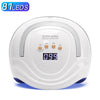 UV LED Nail Lamp 81-LED Nail Curing Lamp for Gel Polish Auto Sensor 4-Timer for Salon & Home