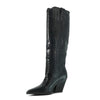 Kaky Pointed Toe Thick-Heel Western Knee-High Boots for Women