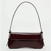 Patent Leather Retro Baguette Shoulder Bag – Elegant Underarm Bag for Work & Everyday