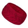 Women's Thick Knitted Headband Fleece-Lined Ear Warmer for Winter Running & Cycling