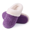 Women's Winter Plush Slippers - Fur-Lined Memory Foam, Non-Slip Soft Sole Indoor/Outdoor House Shoes