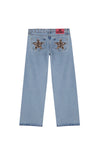 Y2K Star Graphic Baggy Jeans for Women – Harajuku Retro High-Street Wide-Leg