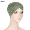 Women's Turban Head Wrap Bandana Bonnet - Inner Hijab Sleep Cap, Fits 55-60 cm (21.7-23.6 in), 9 Colors