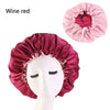 Reversible Double-Layer Satin Bonnet Sleep Hat, Adjustable Night Cap & Headwrap for Women