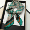 Satin Square Scarf 70cm (27.6 in) Silk-Look Polyester Neck & Hair Tie Bandana for Women Floral Headscarf Hijab