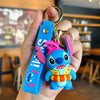 Lilo & Stitch Silicone Keychain Pendant - Cartoon Key Ring for Car, Phone & Bag (4–6 cm / 1.6–2.4 in)