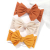 3-Pack Baby Girl Headband Set – Knitted Bow Knot Turban Hairbands for Newborns & Toddlers