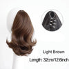12-Inch (30 cm) Short Curly Clip-In Ponytail Hair Extension – Synthetic Claw Clip Hairpiece for Women