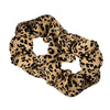 2-Pack/3-Pack Retro Leopard Print Thick Fabric Hair Loops – Elastic Hair Ties for Women