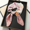 Satin Square Scarf 70cm (27.6 in) Silk-Look Polyester Neck & Hair Tie Bandana for Women Floral Headscarf Hijab