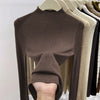 Women's Slim Turtleneck Pullover Sweater Warm Autumn Winter Korean Casual Knitwear