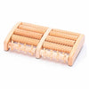 Colorful Wooden Foot Massager Roller - Reflexology Foot Roller for Stress & Pain Relief