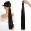 28-Inch (71 cm) Straight Synthetic Ponytail Hair Extension with Elastic Hair Rope