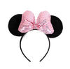 Disney Mickey Mouse Bow Headband for Girls, Cute Kids Hair Accessory for Parties & Everyday