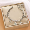 Japanese Korean Titanium-Style Stainless Steel Bracelet for Women - Hypoallergenic Chain Link Fashion Bracelet