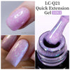 15ml (0.5 fl oz) Quick Extension Gel Nail Polish Nude Milk White Builder Hard Gel Varnish UV/LED