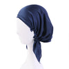 Satin Night Cap with Bow – Long-Tail Hair Bonnet & Chemo Headscarf Wrap for Women
