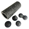 5-in-1 Foam Roller Recovery Kit - 14.6 in (37 cm) Fascia Roller with Peanut Massage Ball and Trigger Tools for Back, Neck & Legs
