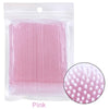 100-Pack Eyelash Microbrushes – Disposable Lash Extension Cotton Swabs for Precise Makeup Application & Cleaning